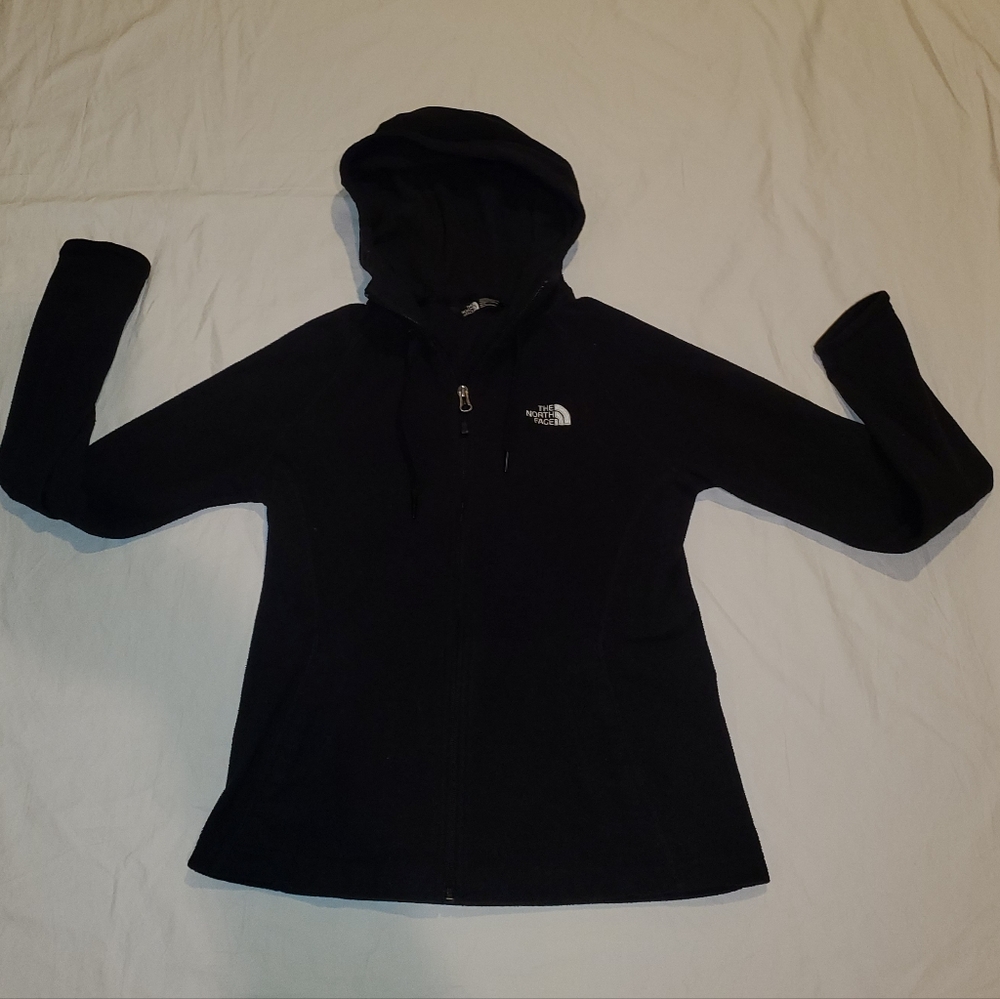 North Face Hooded Fleece Jacket Black